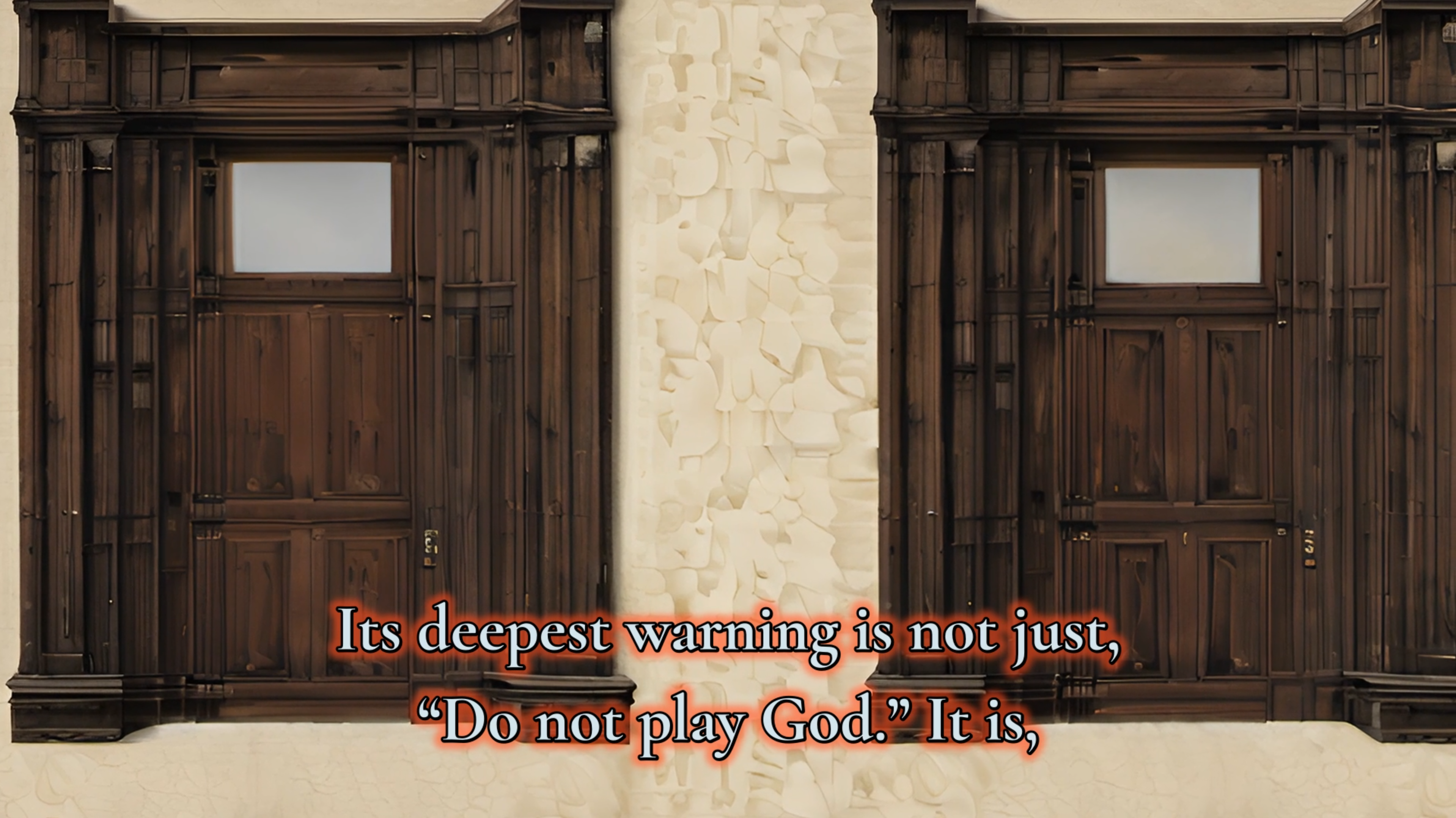 TowleVision frame showing polished caption rendering with punctuation fidelity in one caption style